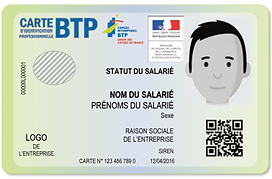 Carte d’identification professionnelle du Bâtiment et des Travaux Publics