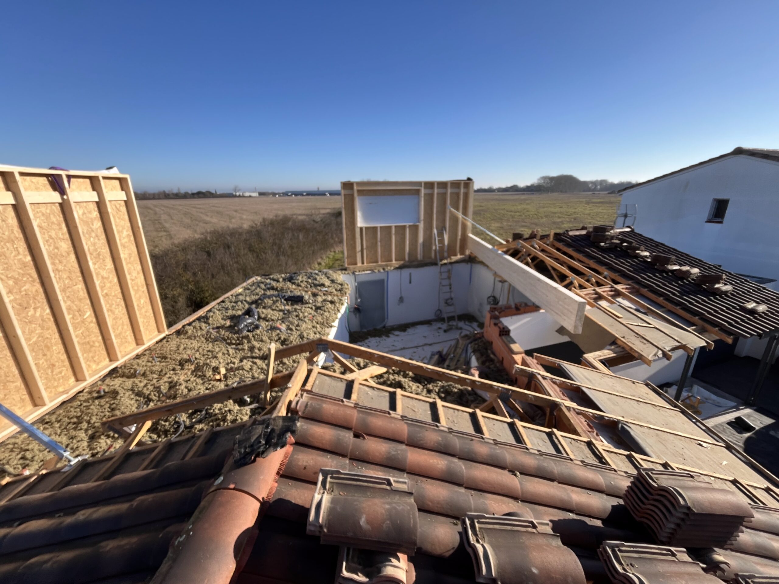 Photo chantier ossature bois