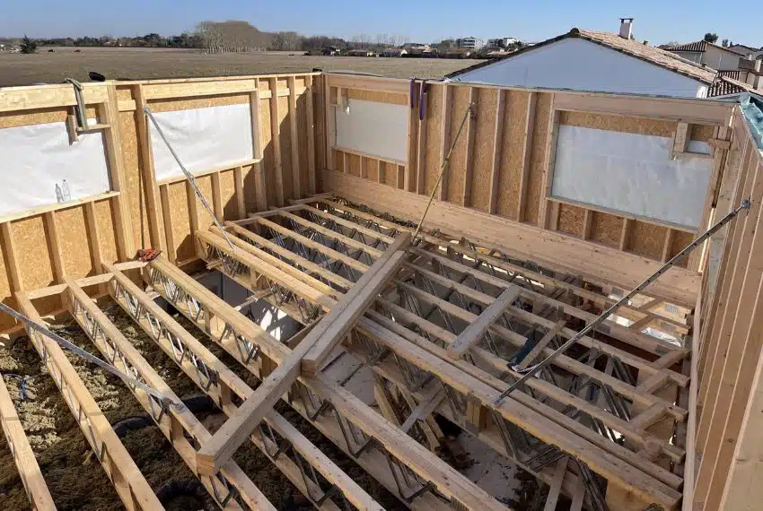 Photo chantier ossature bois