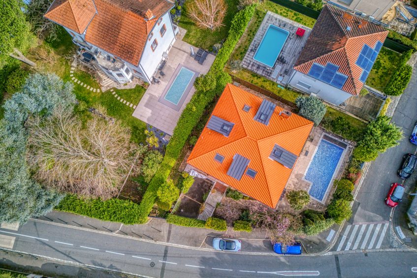 Photo chantier drone maison